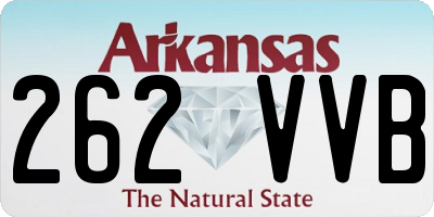 AR license plate 262VVB