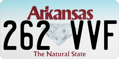 AR license plate 262VVF