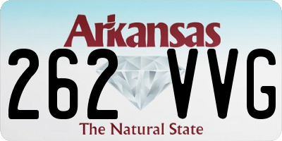 AR license plate 262VVG