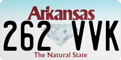 AR license plate 262VVK