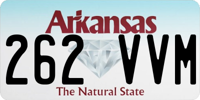 AR license plate 262VVM
