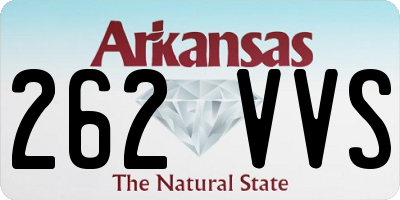 AR license plate 262VVS