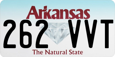 AR license plate 262VVT