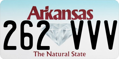 AR license plate 262VVV