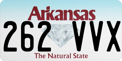 AR license plate 262VVX