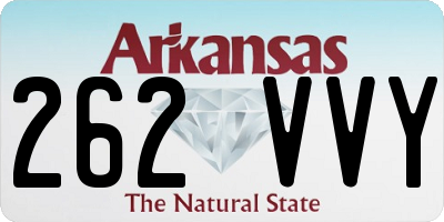 AR license plate 262VVY