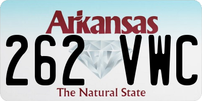 AR license plate 262VWC