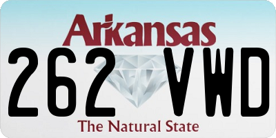 AR license plate 262VWD