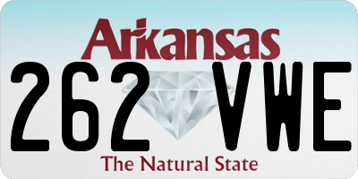 AR license plate 262VWE