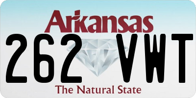 AR license plate 262VWT