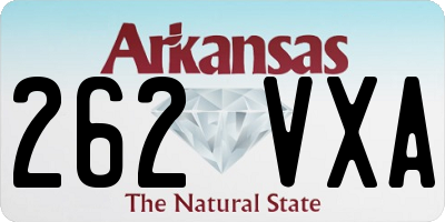 AR license plate 262VXA