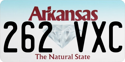 AR license plate 262VXC