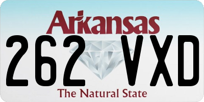 AR license plate 262VXD