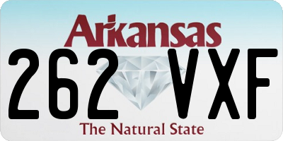 AR license plate 262VXF