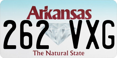 AR license plate 262VXG