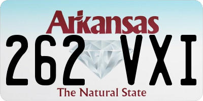 AR license plate 262VXI