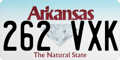 AR license plate 262VXK