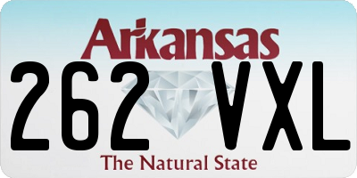 AR license plate 262VXL