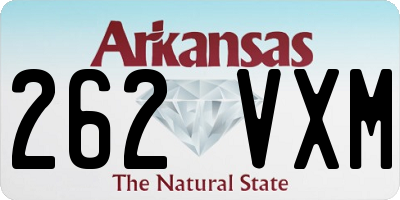 AR license plate 262VXM