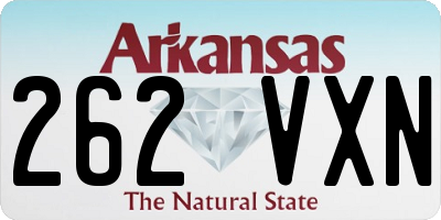 AR license plate 262VXN