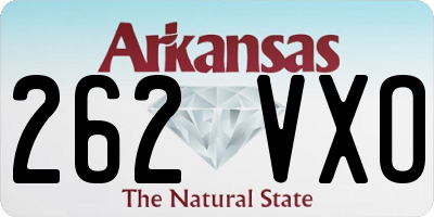 AR license plate 262VXO