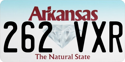 AR license plate 262VXR