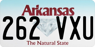 AR license plate 262VXU