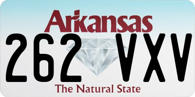 AR license plate 262VXV