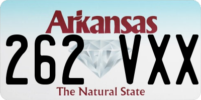 AR license plate 262VXX