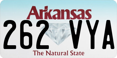 AR license plate 262VYA