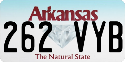 AR license plate 262VYB