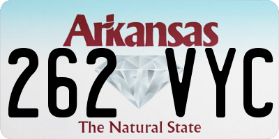 AR license plate 262VYC