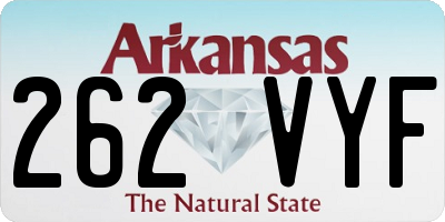AR license plate 262VYF