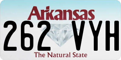 AR license plate 262VYH