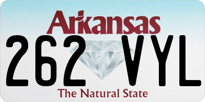 AR license plate 262VYL