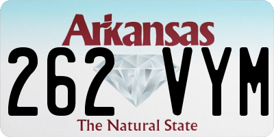 AR license plate 262VYM