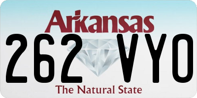 AR license plate 262VYO