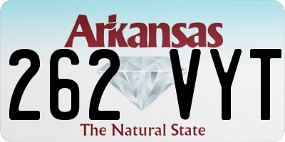 AR license plate 262VYT