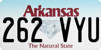AR license plate 262VYU