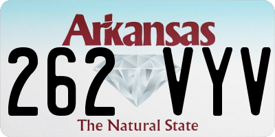 AR license plate 262VYV