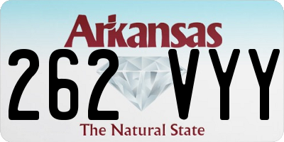 AR license plate 262VYY