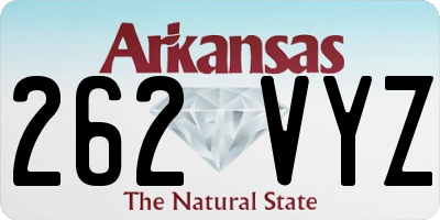 AR license plate 262VYZ