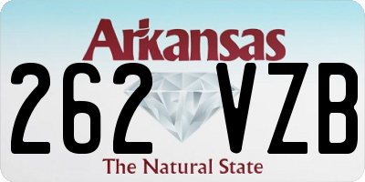 AR license plate 262VZB
