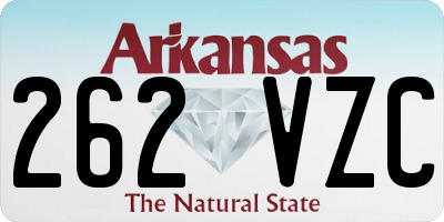 AR license plate 262VZC