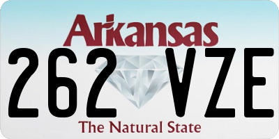 AR license plate 262VZE