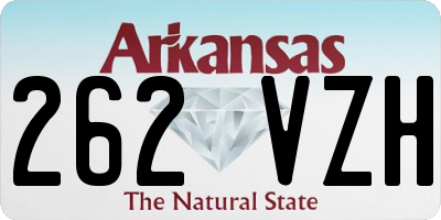 AR license plate 262VZH