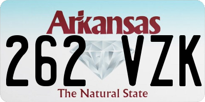 AR license plate 262VZK
