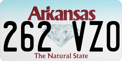 AR license plate 262VZO