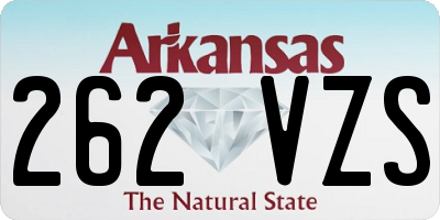 AR license plate 262VZS