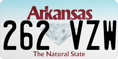AR license plate 262VZW